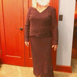 2 piece formal dress